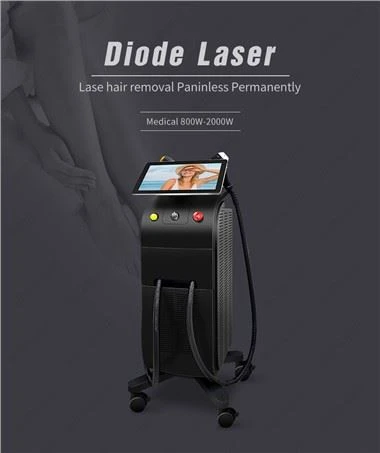 Meddygol CE 1600w Deuod Laser Gwallt Peiriant Dileu