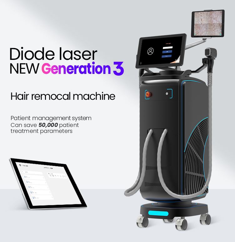 Peiriant Tynnu Gwallt Laser Diode 2000w